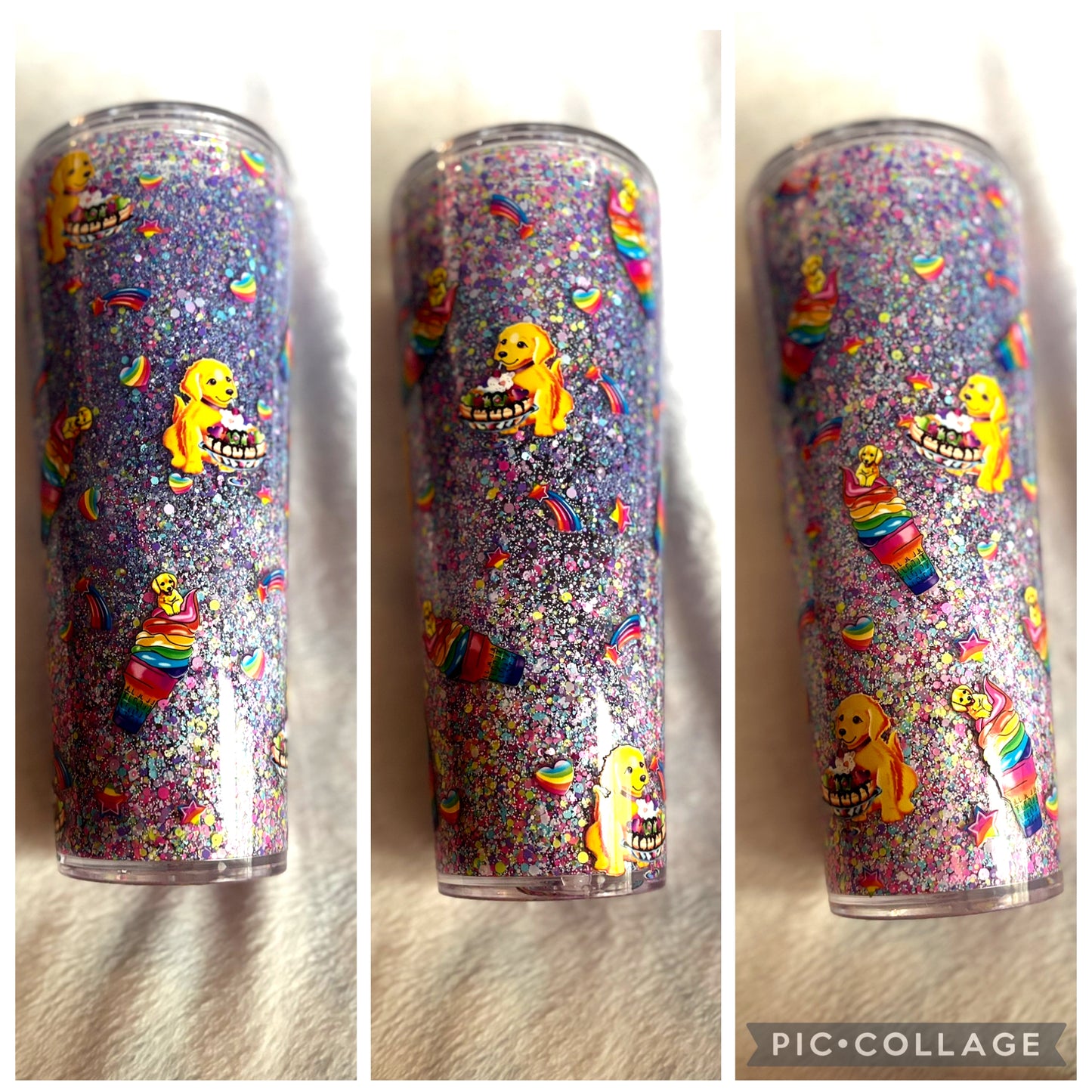 Dog & Ice Cream 90’s Inspired 24oz Acrylic Snowglobe