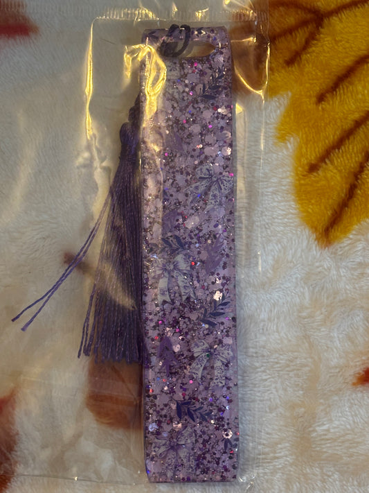 Purple Bow Bookmark
