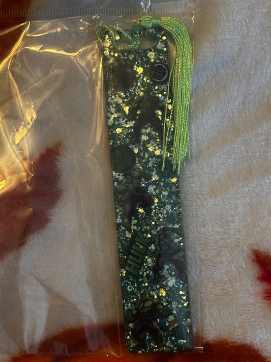 Green Superhero Bookmark