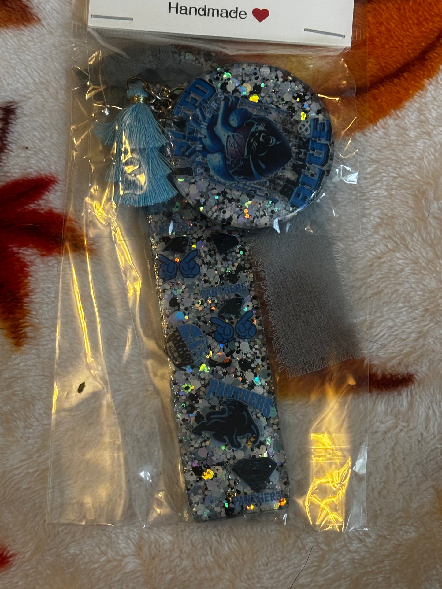 Cat Football bookmark/keychain set