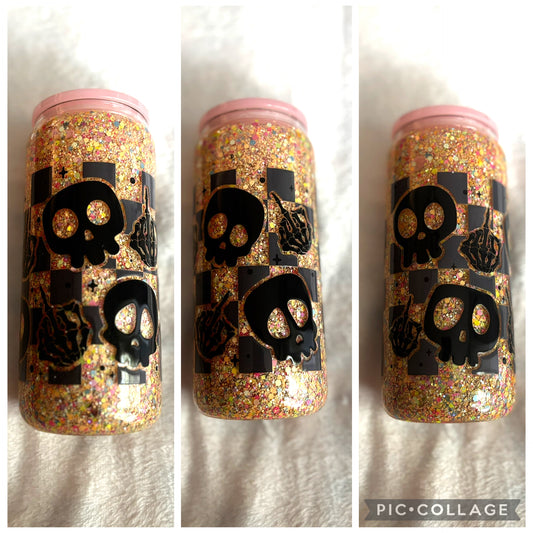 Spicy Skeleton 20oz Glass Snowglobe