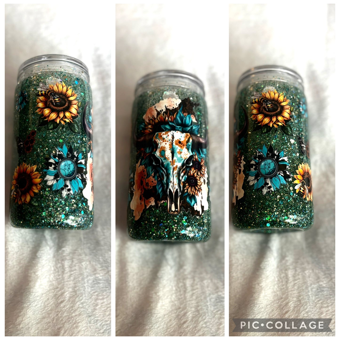 Western Style 16oz Acrylic  Snowglobe