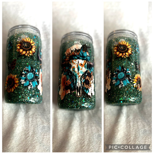 Western Style 16oz Acrylic  Snowglobe