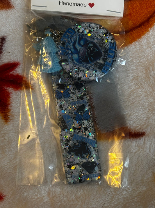 Cat Football bookmark/keychain set